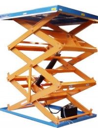 Piattaforme elettroidrauliche fisse a pantografo triplo Serie TLF-T